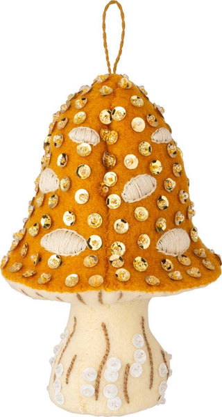 Bucilla Merry Mushrooms Felt Ornament Kit Set of 4