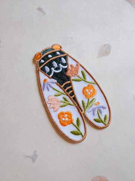 Cicada Iron-On Patch (New Size 3” x 1.75”)
