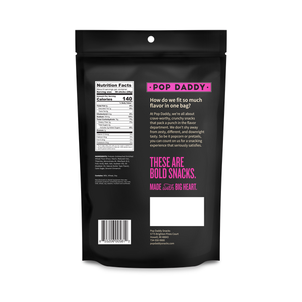 Pop Daddy – Cinnamon Sugar Seasoned Pretzels 7.5oz