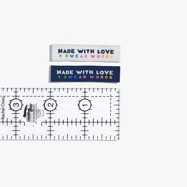 Made With Love & Swear Words Woven Labels | KATM