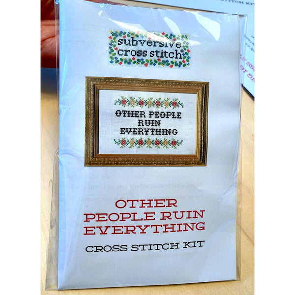 I Love Curse Words Deluxe Cross Stitch Kit