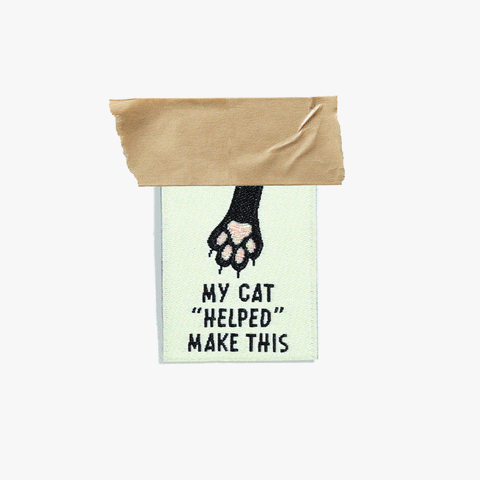 My Cat "Helped" Me Make This Woven Labels | KATM