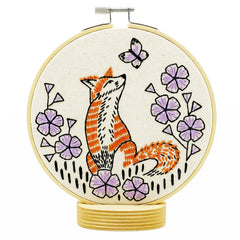NEW! Fox in Phlox Complete Embroidery Kit