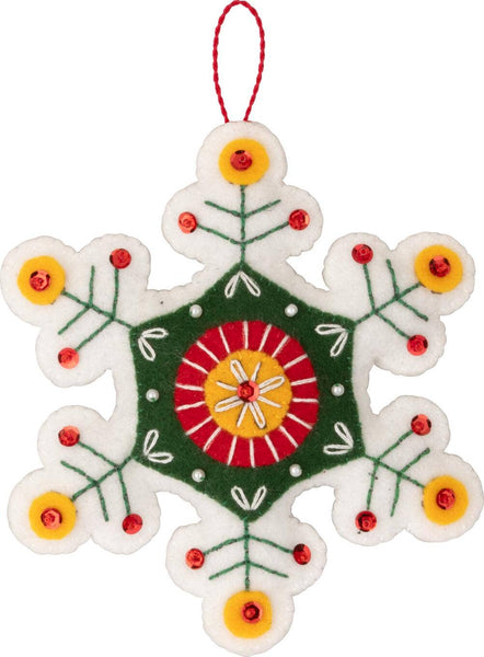 Bucilla® Santa’s Nordic Ornaments Felt Kit