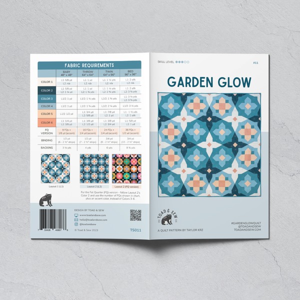 Garden Glow - Paper Pattern by Toad & Sew