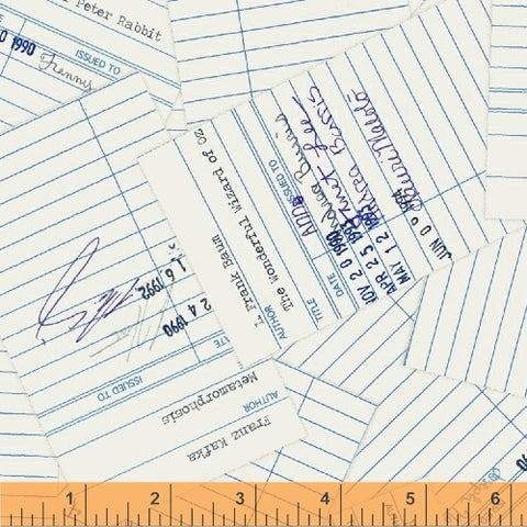Jot, Library Cards, On Loan -- Literary by Heather Givens --- Windham Fabrics