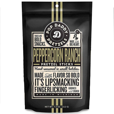 Pop Daddy Peppercorn Ranch Pretzel Sticks 7.5 OZ