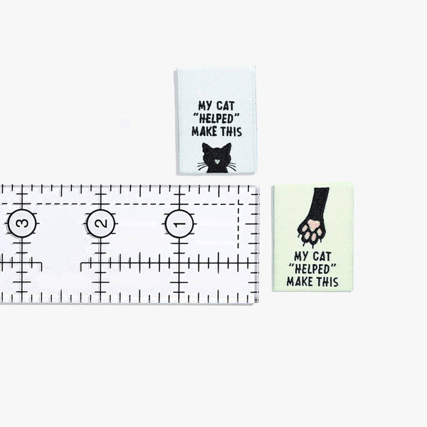 My Cat "Helped" Me Make This Woven Labels | KATM