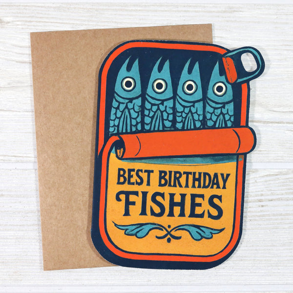 Best Birthday Fishes – Pun Sardine Birthday Card