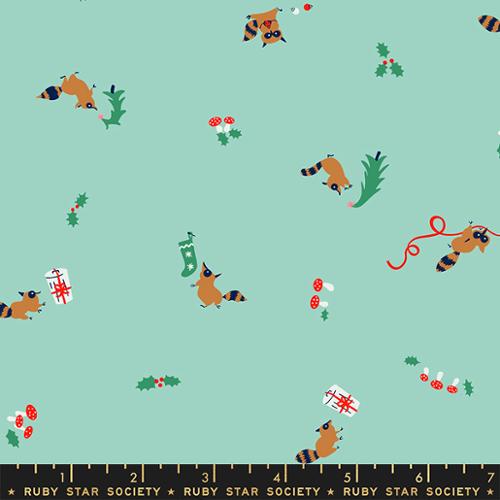 Racoons in Frost -- Jolly Darlings -- Ruby Star Society