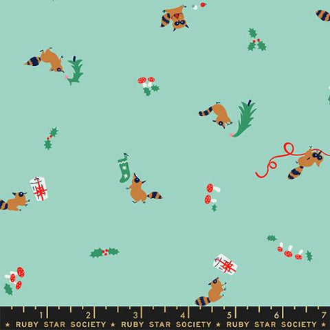 Racoons in Frost -- Jolly Darlings -- Ruby Star Society