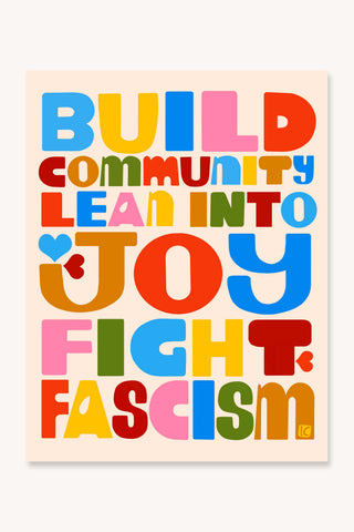 Art Print - Build Community - Inspirational Wall Art