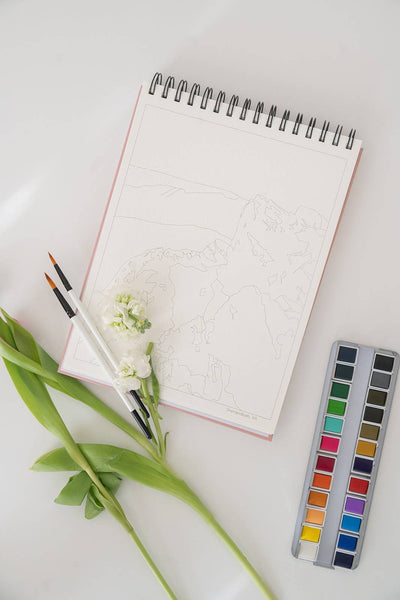 National Parks Watercoloring Book