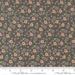Small Flowers in Charcoal -- Emma Blossom by Sherri & Chelsi -- Moda Fabric