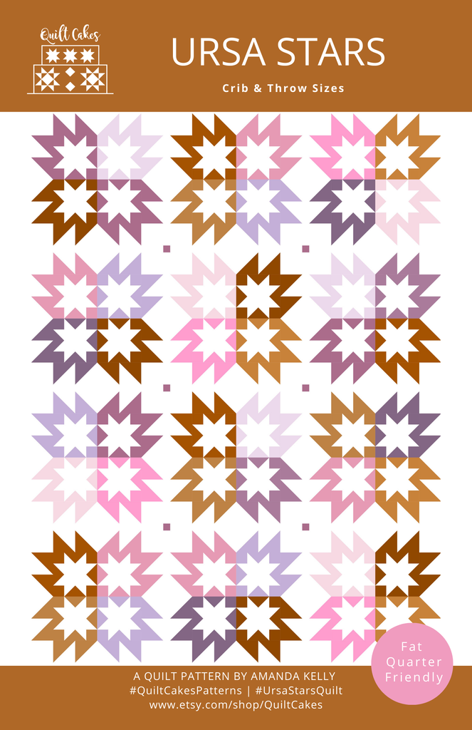 Ursa Stars Quilt Pattern Printed