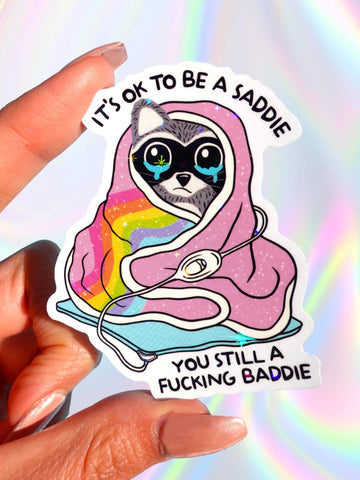 Anti-Depressants Cats | Cute Kawaii Glitter Vinyl Sticker