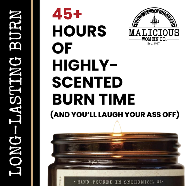 Touch My Scissors And I'll Cut You! 9oz Funny Candle Malicious Women Co