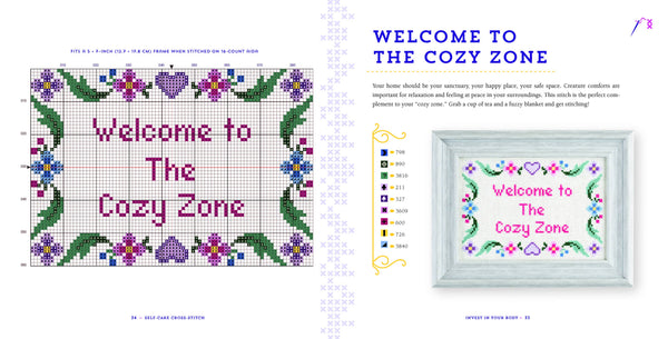 Self-Care Cross-Stitch: 40 Uplifting Patterns