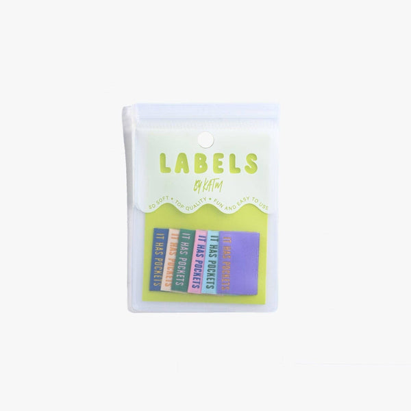 It Has Pockets Woven Sewing Labels | Kylie + The Machine