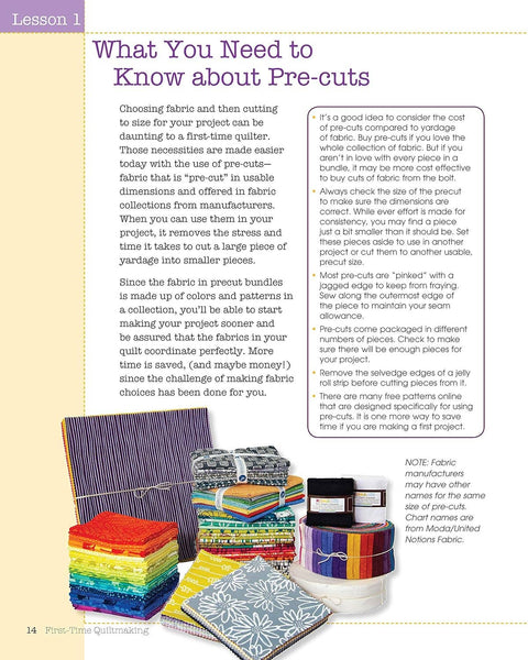 First-Time Quiltmaking, Second Revised & Expanded Edition