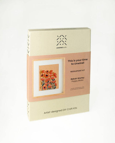 Poppy Blobs Needlepoint Kit