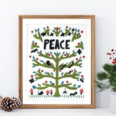 Peace embroidery kit