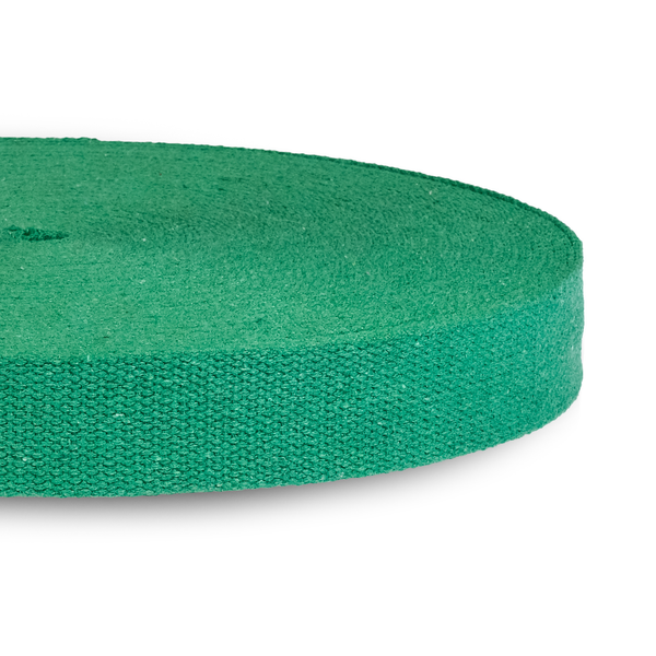 1.5" Green Heavy Cotton Webbing for Sewing Roll