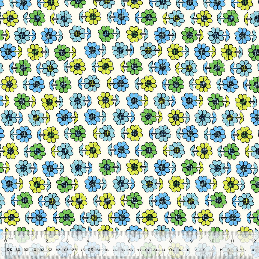 Daisy in Blue -- BONNY by Denyse Schmidt --- Windham Fabrics