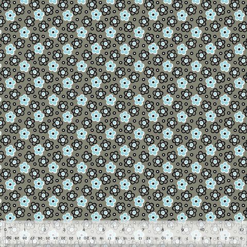 Shadow Posy in Gray -- BONNY by Denyse Schmidt --- Windham Fabrics