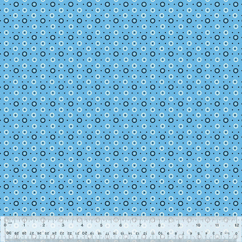 Dot & Circle in Blue -- BONNY by Denyse Schmidt --- Windham Fabrics
