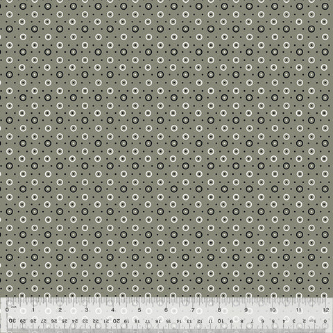 Dot & Circle in Grey-- BONNY by Denyse Schmidt --- Windham Fabrics