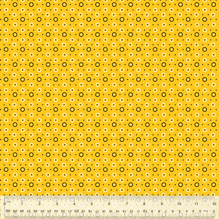 Dot & Circle in Honey -- BONNY by Denyse Schmidt --- Windham Fabrics