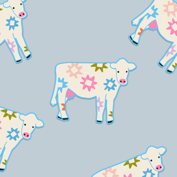Quilty Cow Sticker