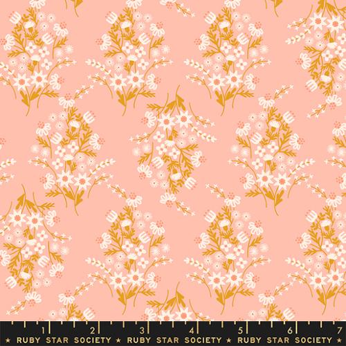 Flower Child in Peach -- Sunbeam  Ruby Star Society -- Moda Fabric