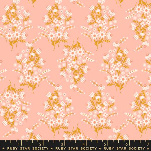 Flower Child in Peach -- Sunbeam  Ruby Star Society -- Moda Fabric