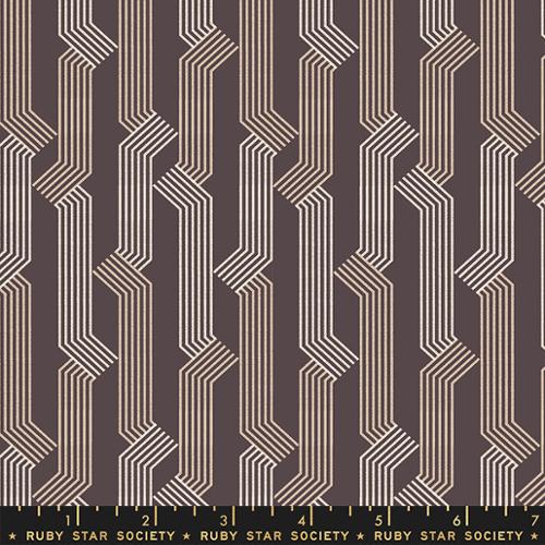 Folding Lines in Caviar -- Sunbeam  Ruby Star Society -- Moda Fabric