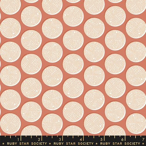 Eclipse in Terra Cotta -- Sunbeam  Ruby Star Society -- Moda Fabric