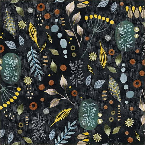 Forage in Onyx  -- Flora & Form by Essoldo Design --- Windham Fabrics