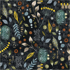 Forage in Onyx  -- Flora & Form by Essoldo Design --- Windham Fabrics