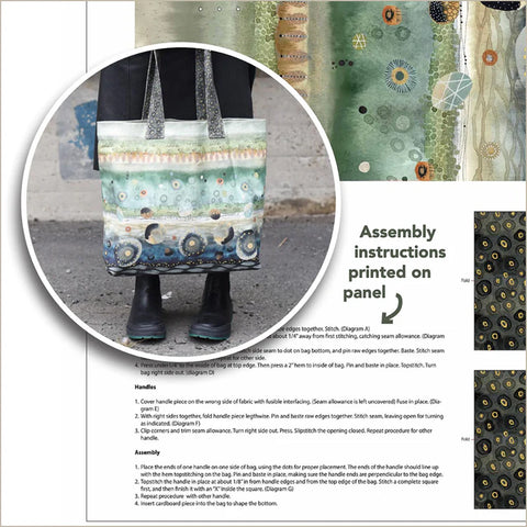 Flora & Form Canvas Carryall Tote Panel  -- Flora & Form by Essoldo Design --- Windham Fabrics