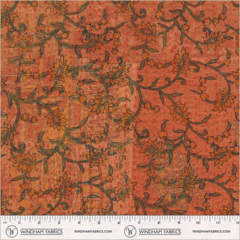 Vine in Persimmon/Cream --- Whistler Studios -- Windham Fabrics