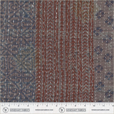 Broad Stripe in Grey/Charcoal --- Whistler Studios -- Windham Fabrics