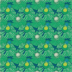 Polka Flower in Chlorophyll -- Sunshine by Sally Kelly --- Windham Fabrics