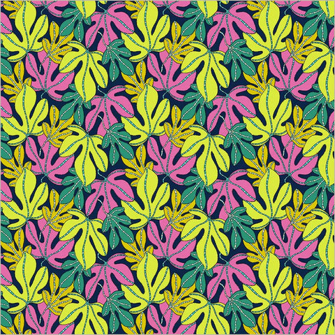 Monstera in Multi -- Sunshine by Sally Kelly --- Windham Fabrics