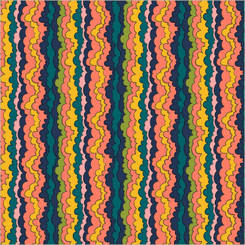 Aurora in Indigo -- Sunshine by Sally Kelly --- Windham Fabrics