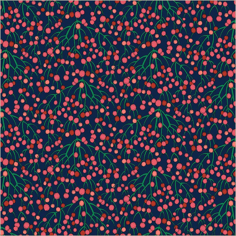 Huckleberry in Indigo -- Sunshine by Sally Kelly --- Windham Fabrics