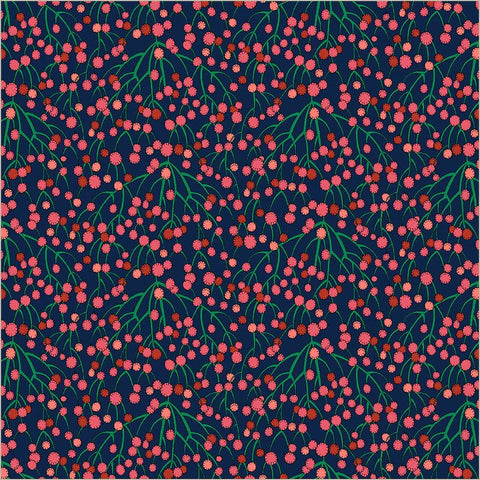 Huckleberry in Indigo -- Sunshine by Sally Kelly --- Windham Fabrics