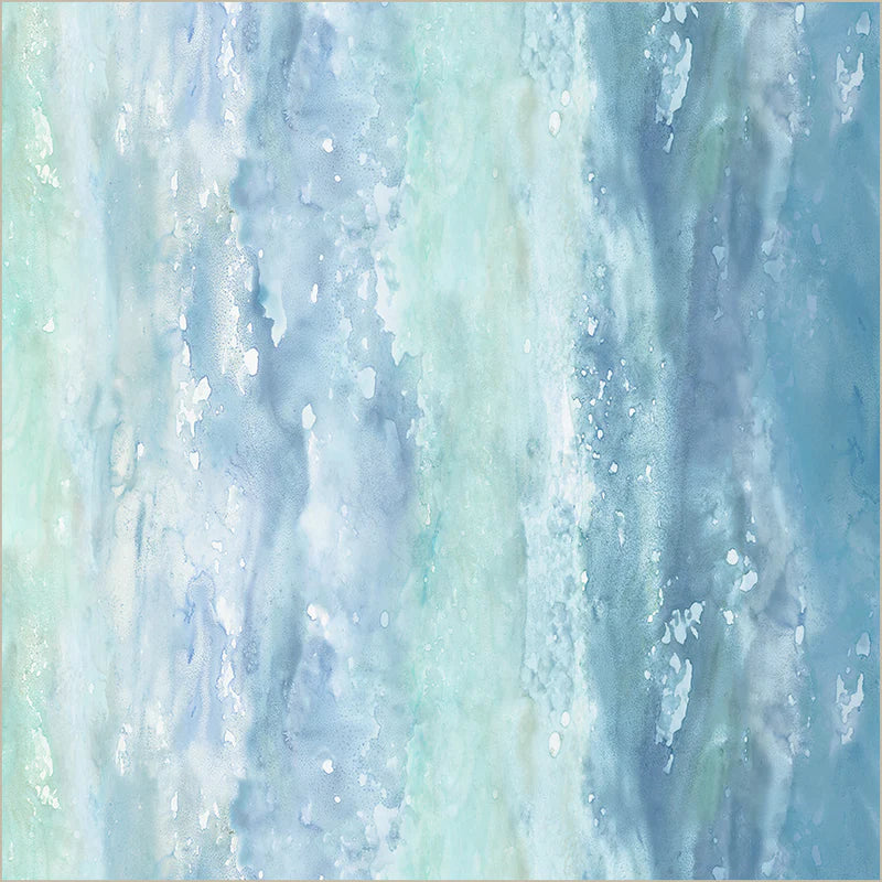 Serene in Aqua -- Ocean Life by Leslie Trimbach --- Windham Fabrics