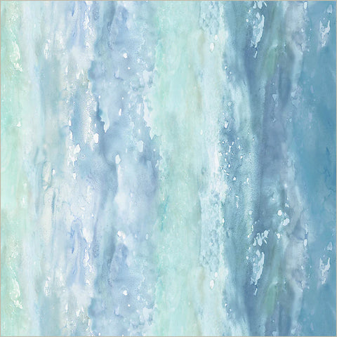 Serene in Aqua -- Ocean Life by Leslie Trimbach --- Windham Fabrics