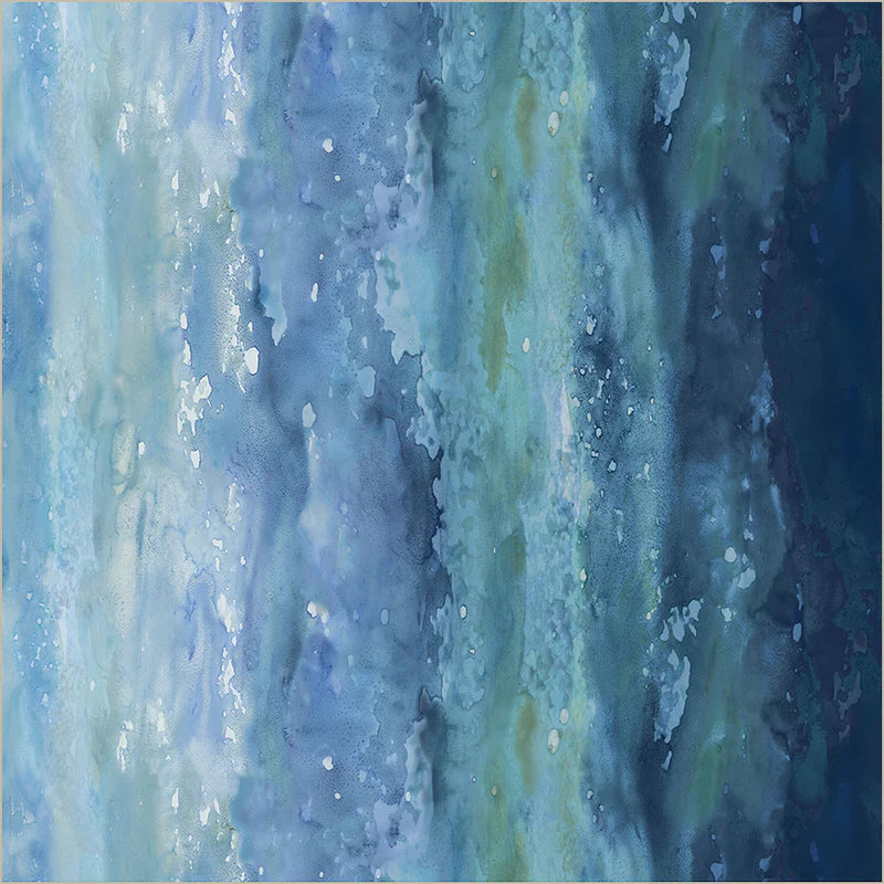 Serene in Blues -- Ocean Life by Leslie Trimbach --- Windham Fabrics